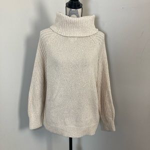 Nine West Women’s Cream White Threads 🧵 Knit Crowl Long Sleeves Sweater